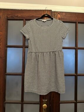 Loft outlet gingham babydoll dress